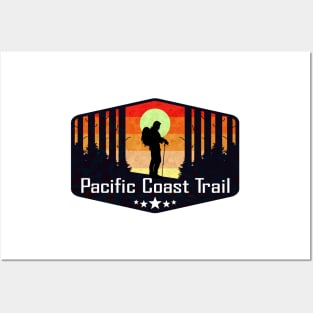 Pacific Coast Trail California Oregon Washington Hiking Hike Hiker Posters and Art